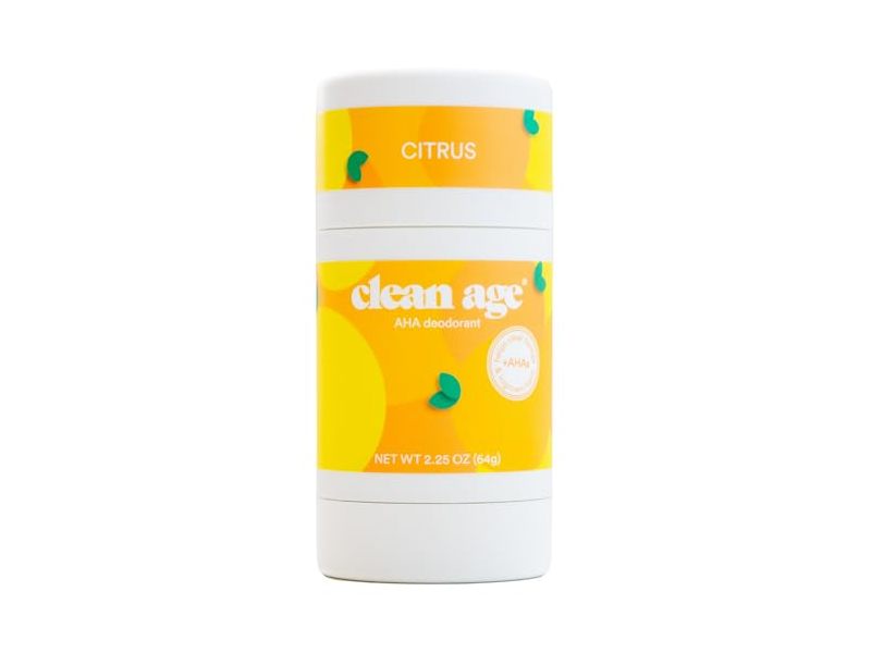 Clean Age Aha Deodorant, Citrus, 2.25 oz/64 g