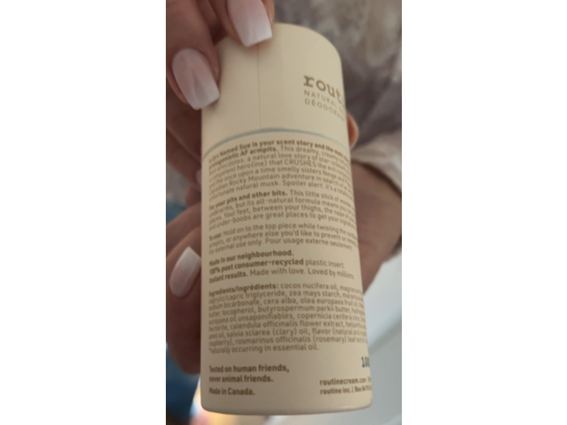 Routine A Girl Named Sue Natural Deodorant, Raspberry & Sage, 1.7 fl oz/50 g