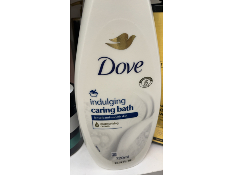 Dove Indulging Moisturising Cream Caring Bath, 24.34 fl oz/720 mL