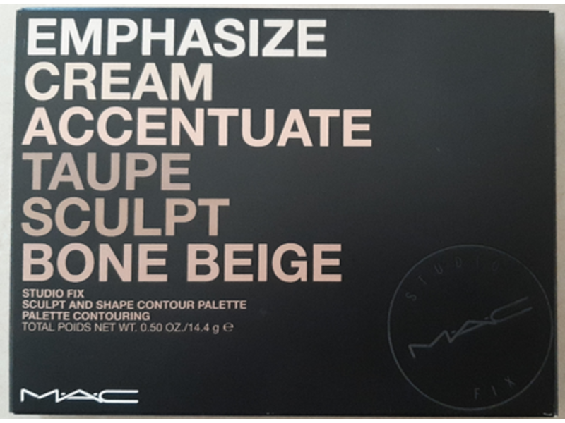 M.A.C. Emphasize Cream Accentuate Taupe Sculpt Bone Beige & Shape Contour Palette, 0.50 oz/14.4 g