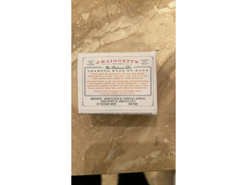 J.R. Liggett's Old-Fashioned Shampoo Bar, Coconut & Argan Oil, 3.5 oz/99 g
