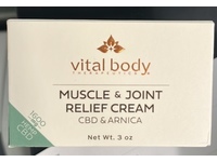 Vital Body Muscle & Joint Relief Cream, CBD & Arnica, 3 oz - thumbnail 2