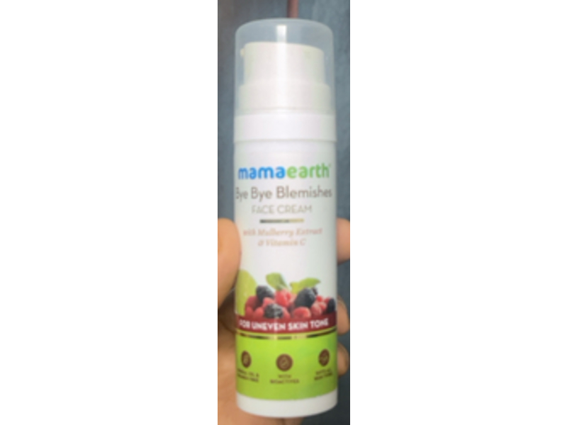 Mama Earth Bye Bye Blemishes Face Cream, Malberry Extract & Vitamin C, 30 g