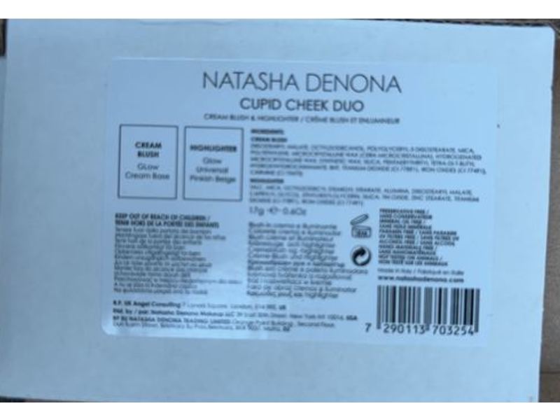 Natasha Denona Cupid Cheek Duo, Cream Blush + Highlighter, 0.6 oz/17 g
