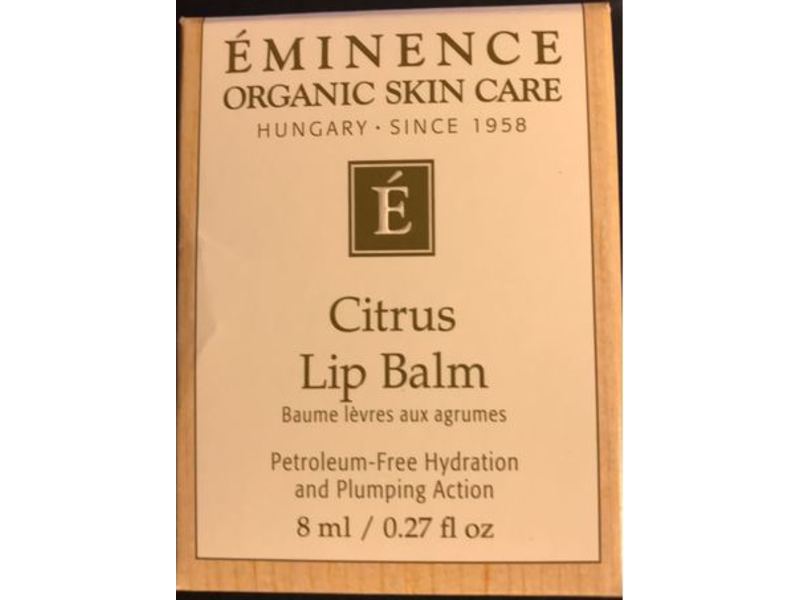 Eminence Organic Skin Care Citrus Lip balm, 0.27 fl oz/8 ml