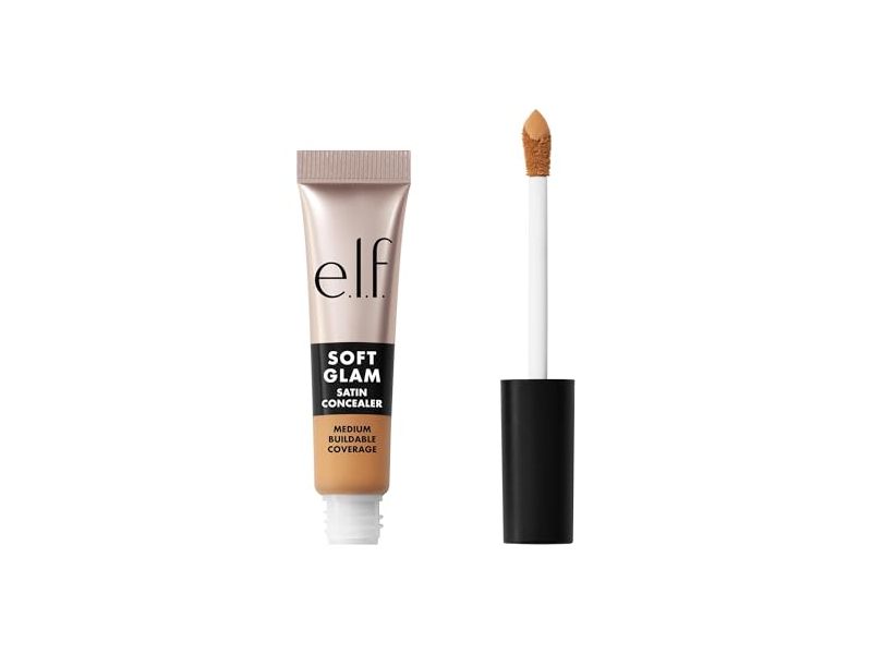 e.l.f. Soft Glam Satin Concealer, 30 Medium Warm, 0.21 fl oz/6.3 mL