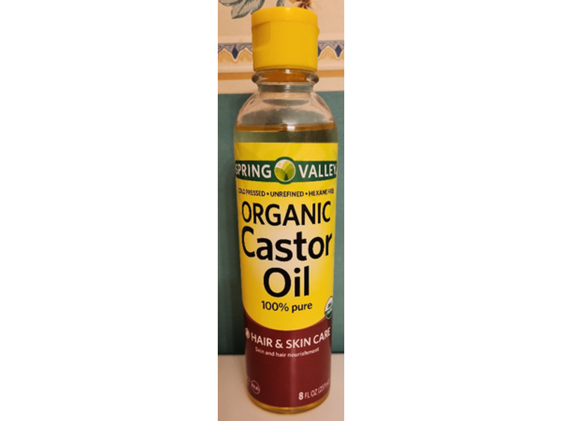 Spring Valley Organic Castor Oil, 8 fl oz|237 mL