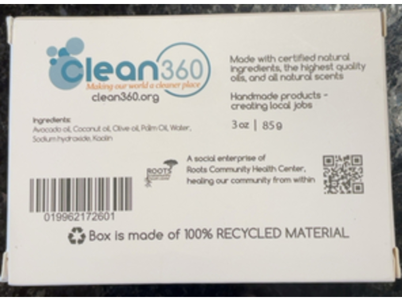 Clean 360 Natural Soap, 3 oz/85 g