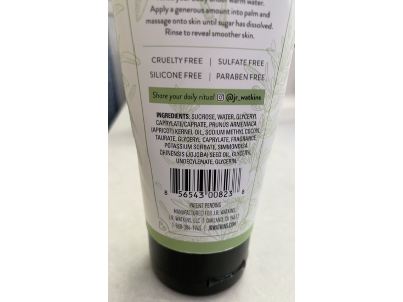 J.R. Watkins Awaken Sugar Body Polish, Rosemary & Rosewood, 6 fl oz/177 mL