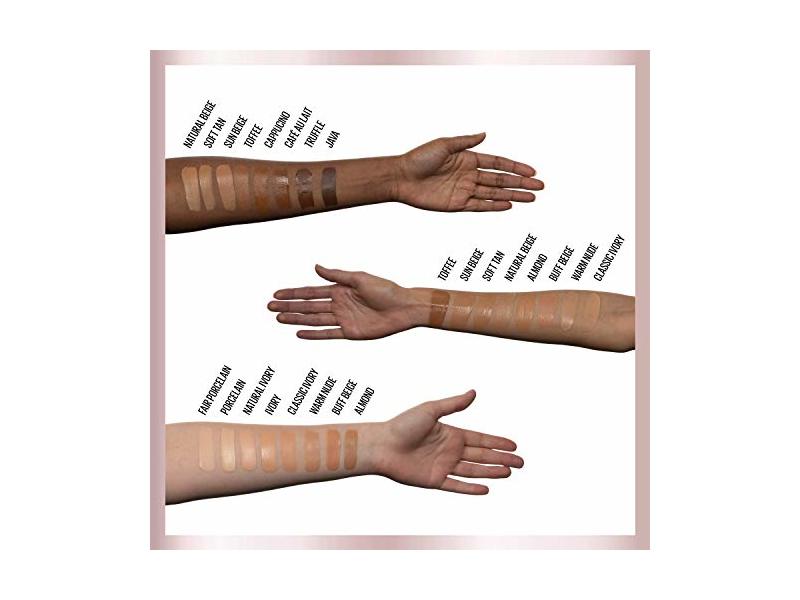 Maybelline New York Dream Urban Cover Full Coverage Protective Make-Up Foundation SPF 50, 128 Warm Nude, 1 fl oz/30 mL