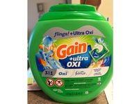 Gain +Ultra OXI Liquid Washing Detergent Pacs, Waterfall Delight, 40 oz/1.16 kg, 60 Count - thumbnail 2