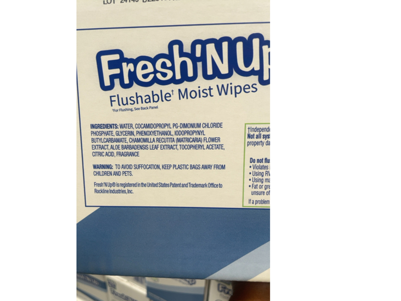 Fresh'N Up Flushable Moist Wipes, 540 Count