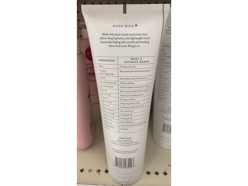 Native Moisturizing Lotion, Eucalyptus & Mint, 12 fl oz/354 mL, Pack Of 2