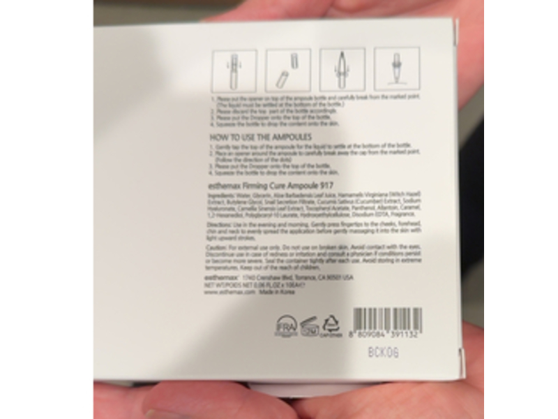 Esthemax Firming Cure Ampoule 917, 10 Count