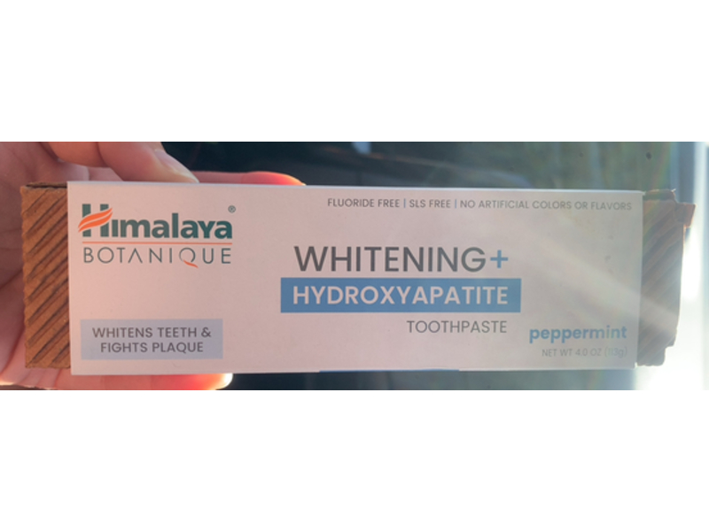 Himalaya Botanique Whitening + Hydroxyapatite Toothpaste, Peppermint, 4 oz/113 g