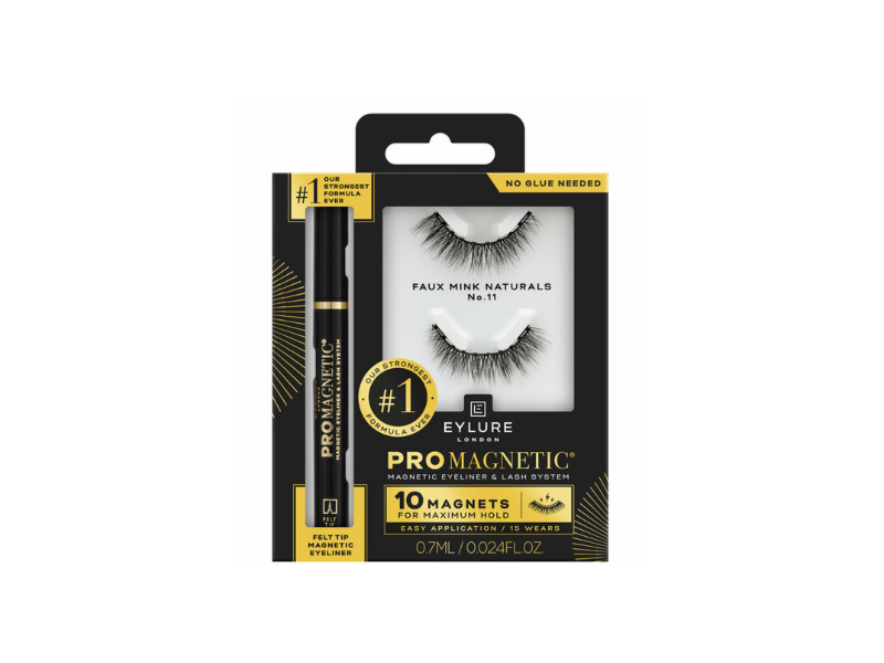 Eylure London Pro Magnetic Eyeliner & Lash System, Black, 0.024 fl oz/0.7 mL