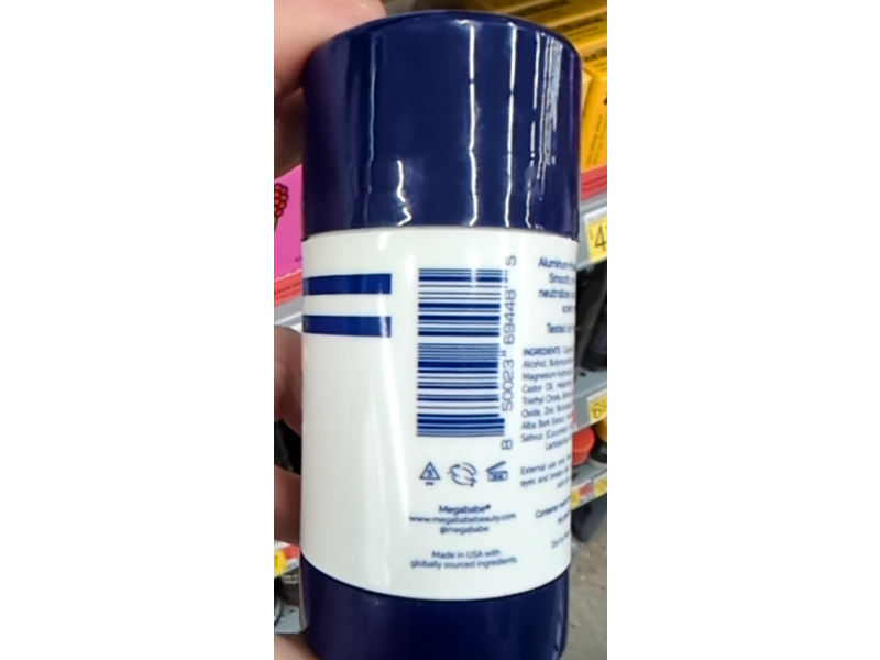 Megababe Megaman The Pro Deo Daily Deodorant, 2.6 oz/75 g