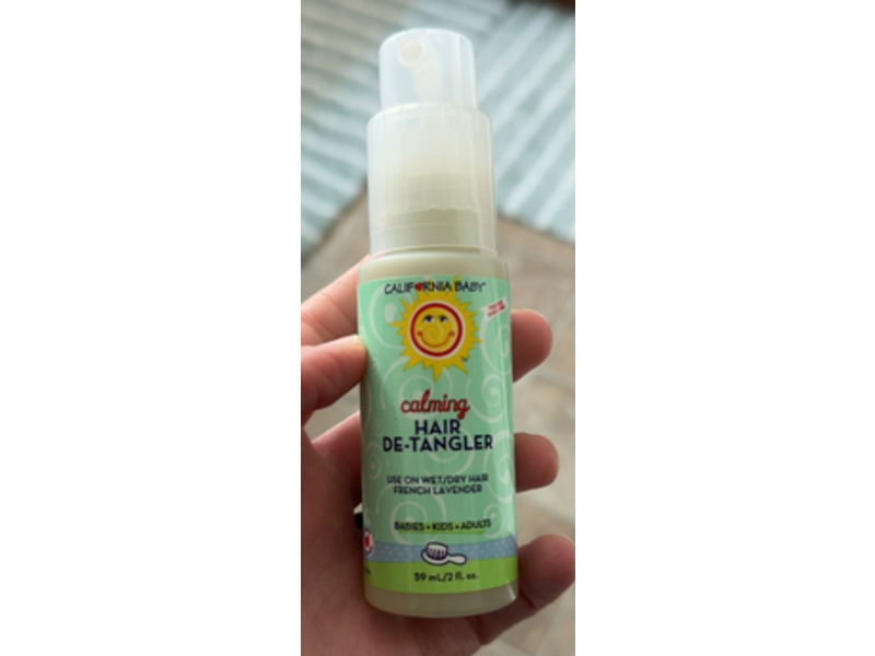 California Baby Calming Hair Detangler, French Lavender, 2 fl oz/59 mL