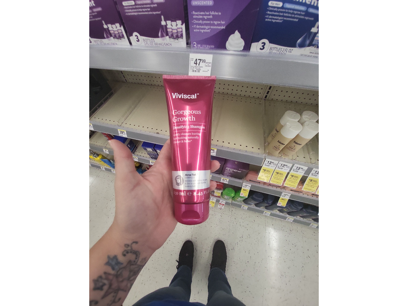 Viviscal Gorgeous Growth Densifying Shampoo, Ana:Tel Complex, 8.45 fl oz/250 mL