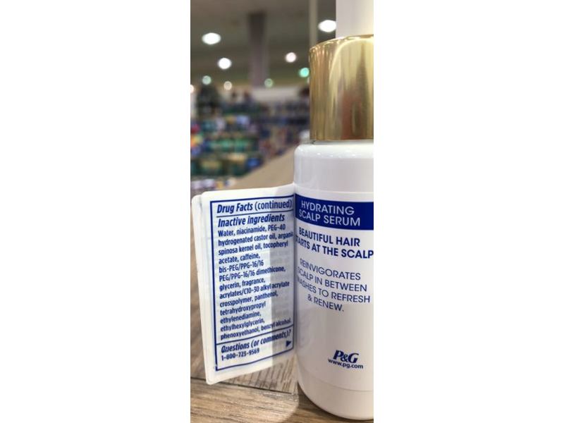 Head & Shoulders Supreme Hydrating Scalp Serum, Vitamin E & Argan Oil, 1.3 fl oz/40 mL