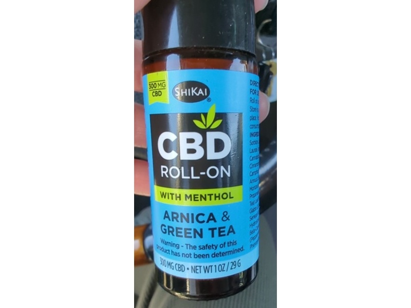 ShiKai CBD Roll-On, Menthol, Arnica & Green Tea, 1 oz/29 g