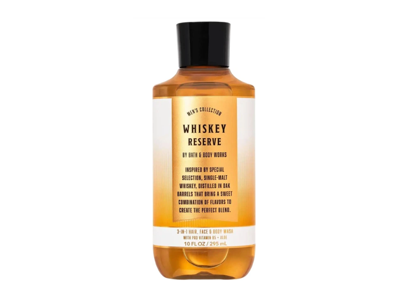 Bath & Body Works 3-In-1 Hair, Face & Body Wash, Whiskey Reserve, 10 fl oz/ 295 mL