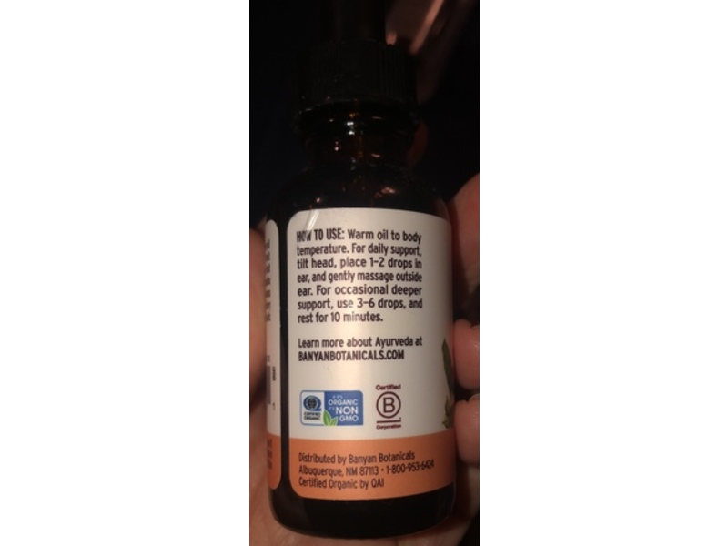 Banyan Botanicals Ear Oil, 1 fl oz/30 mL