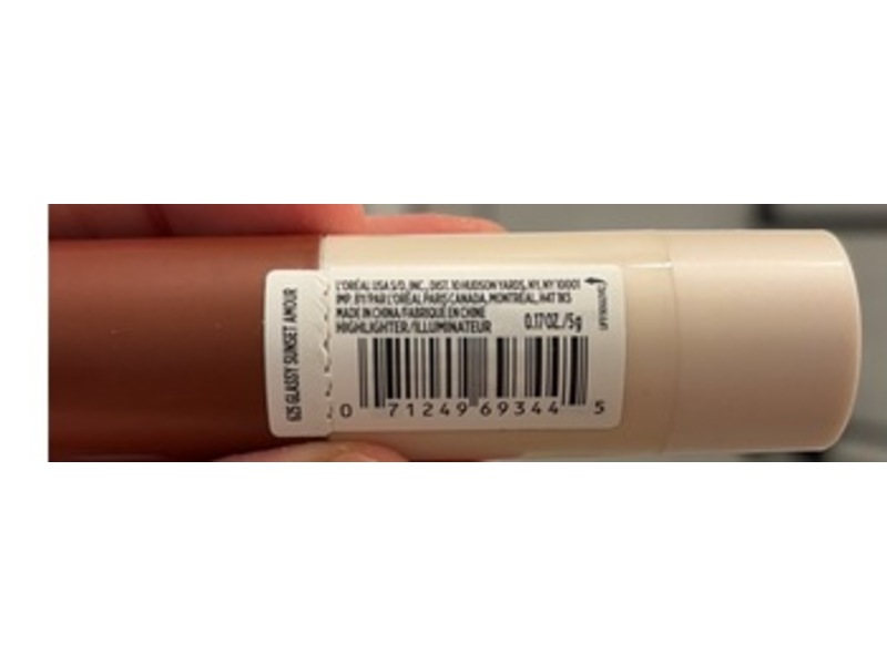 L'Oreal Paris Lumi Le Glass Highlighter Stick, 625 Glassy Sunset Amour, 0.17 oz/5 g