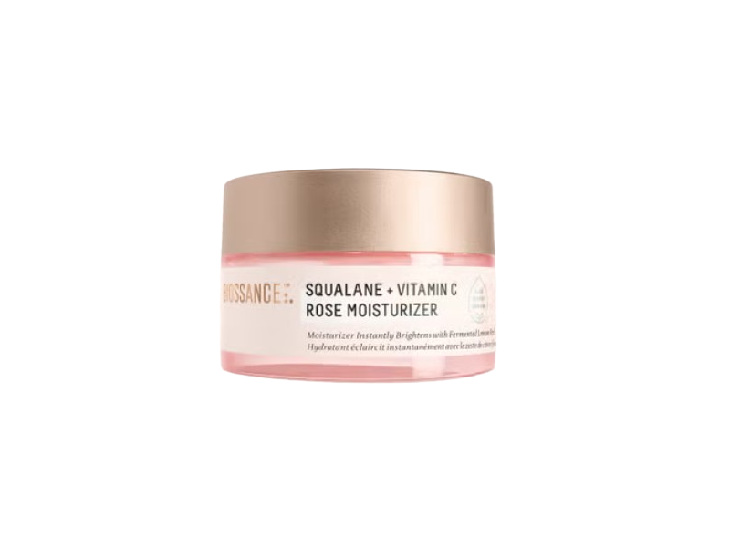 Biossance Face Moisturizer, Squalane + Vitamin C Rose, 0.5 fl oz/15 mL