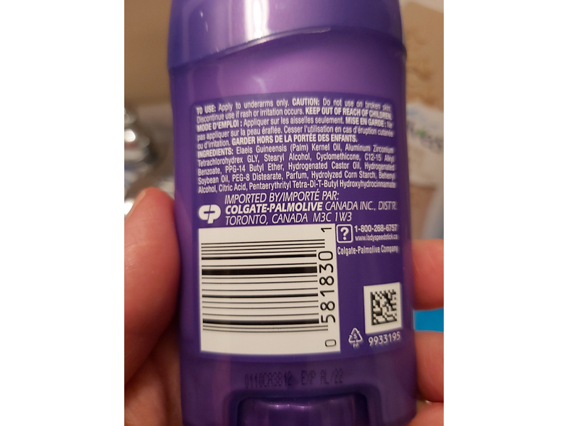 Lady Speed Stick Invisible Antiperspirant, Powder Fresh, 1.6 oz/45 g