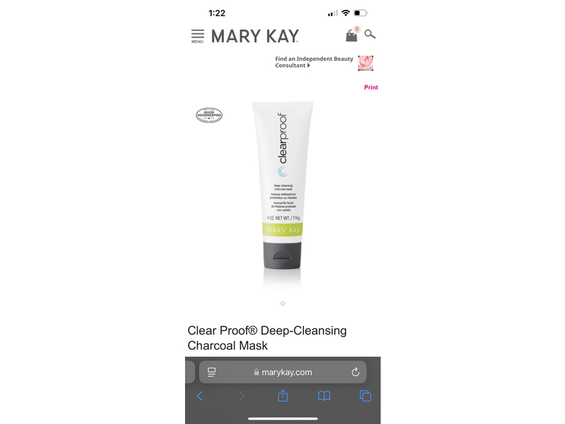 Mary Kay Clearproof Deep-Cleansing Charcoal Mask, 4 oz/114 g