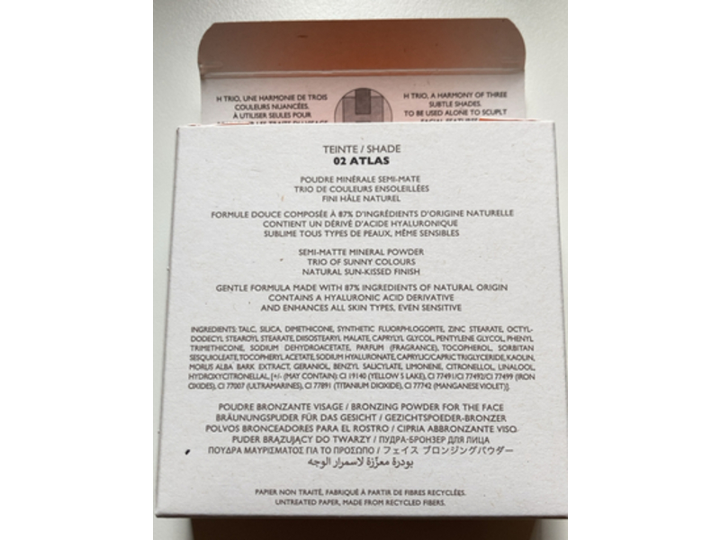 Hermes Trio Healthy Glow Mineral Powder, 02 Atlas, 0.63 oz/18 g