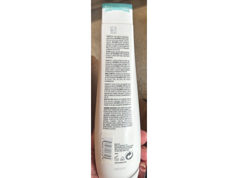 Matrix Biolage Volume Bloom Shampoo, Cotton, 13.5 fl oz/400 mL