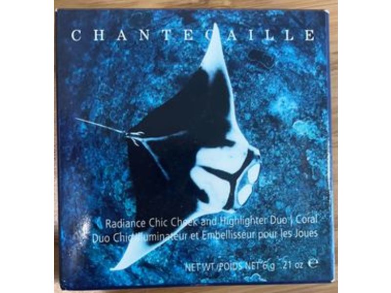 Chantecaille Radiance Chic Cheek And Highlighter Duo, Coral, 21 oz/6 g
