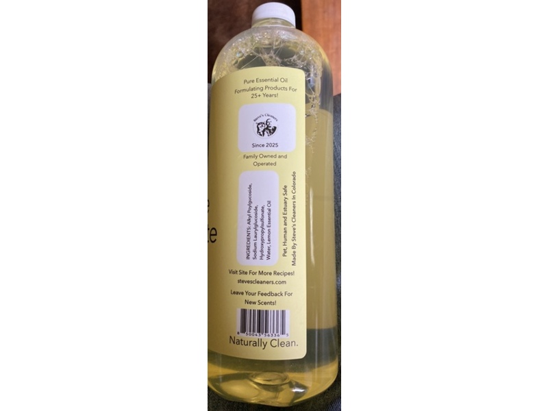 Steve's Cleaners Multi-Use Concentrate, Lemon, 1 L