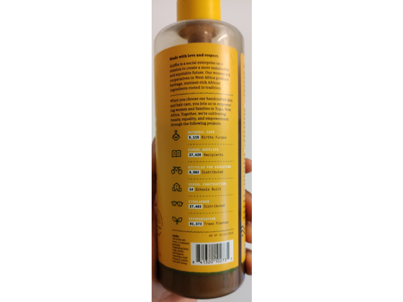 Alaffia Authentic African Black Soap, Eucalyptus Tea Tree, 16 fl oz/478 mL