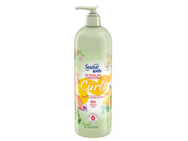 Suave Kids Curls Detangling Conditioner, Sweet Almond & Honey, 20 fl oz/591 mL