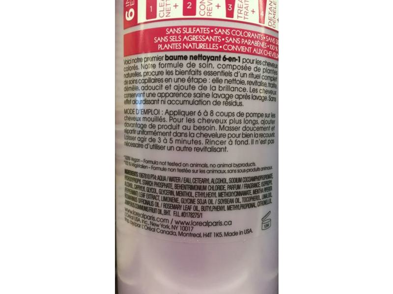 L'Oreal Paris Ever Pure 6 In 1 Cleansing Balm, Rosemary Mint, 16.9 fl oz/500 mL