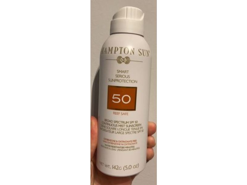 Hampton Sun Smart Serious Continuous Mist Sunscreen, SPF 50, 5 oz/142 g