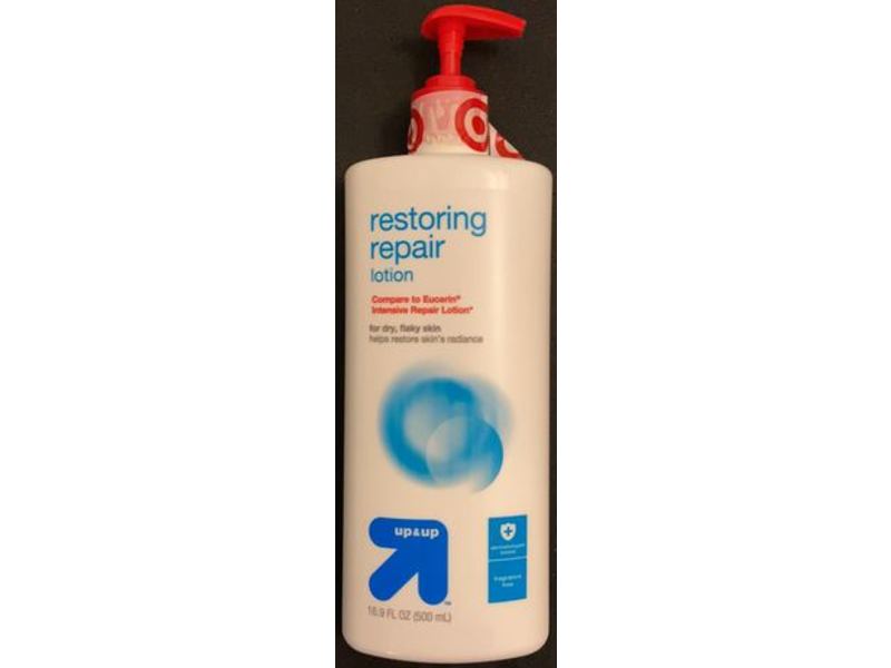 Up & Up Restoring Repair Lotion, Dry, Flaky Skin, Fragrance Free, 16.9 fl oz/500 mL