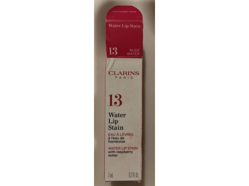 Clarins Water Lip Stain, 13 Nude Water, 02 fl oz/7 mL