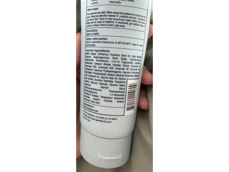 Prequel Barrier Therapy Skin Protectant Cream, 10 fl oz/296 mL