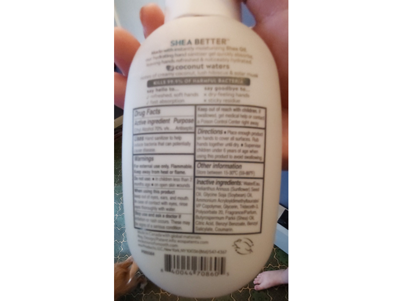 Evolution Of Smooth Hydrating Hand Sanitizer, Shea Butter, Coconut Water