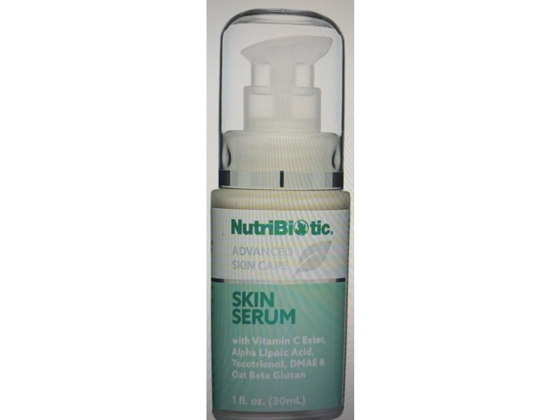 NutriBiotic Skin Serum, Vitamin C Ester, Alpha Lipoic Acid, Tocotrienol, DMAE & Oat Beta Glucan, 1 fl oz/30 mL