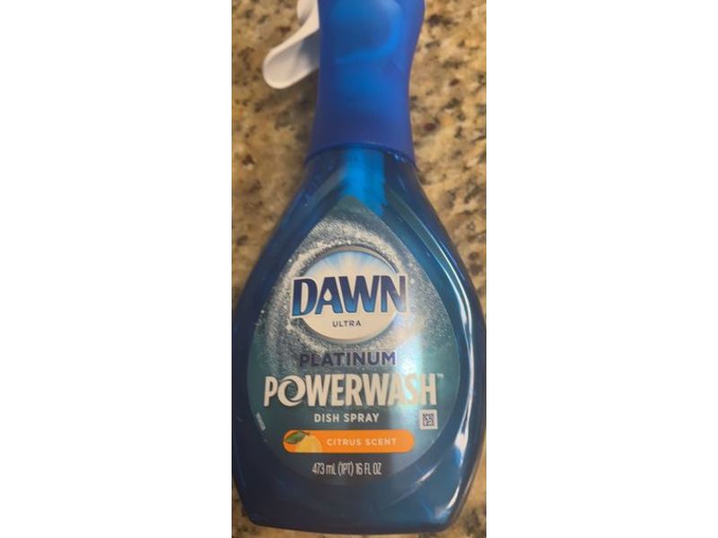 Dawn Ultra Platinum Powerwash Dish Spray, Citrus Scent, 16 fl oz/473 mL