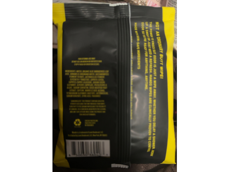 Mando Deodorant Wipes, 15 Count, Pack Of 3