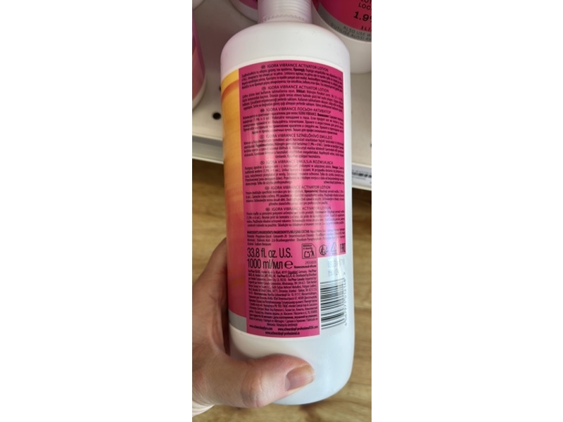 Schwarzkopf Igora Vibrance Activator Lotion, 1.9% 6 Vol, 33.8 fl oz/1 L