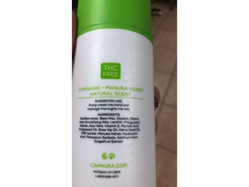 Cannuka CBD Nourishing Body Cream, 32 oz/96 mL