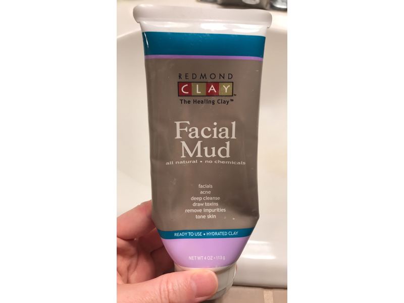 Redmond Bentonite Hydrated Clay Facial Mud Mask, 4 oz/113 g