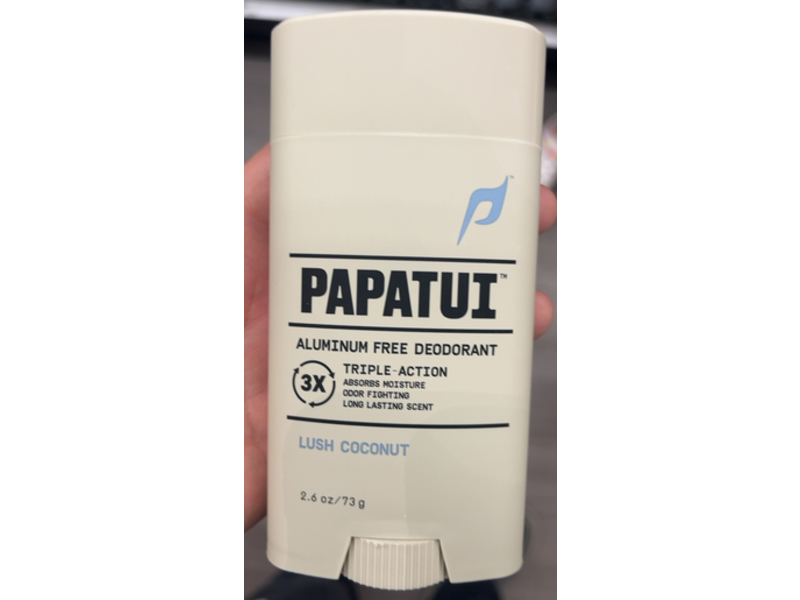 Papatui Deodorant, Lush Coconut, 2.6 oz/73 g